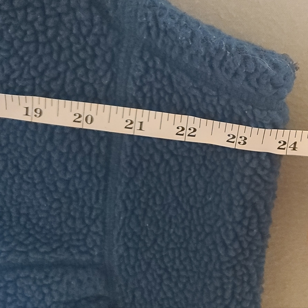 L.L. Bean Women's Fleece Vest Size XL Blue Full Zip Pockets - Picture 3 of 5